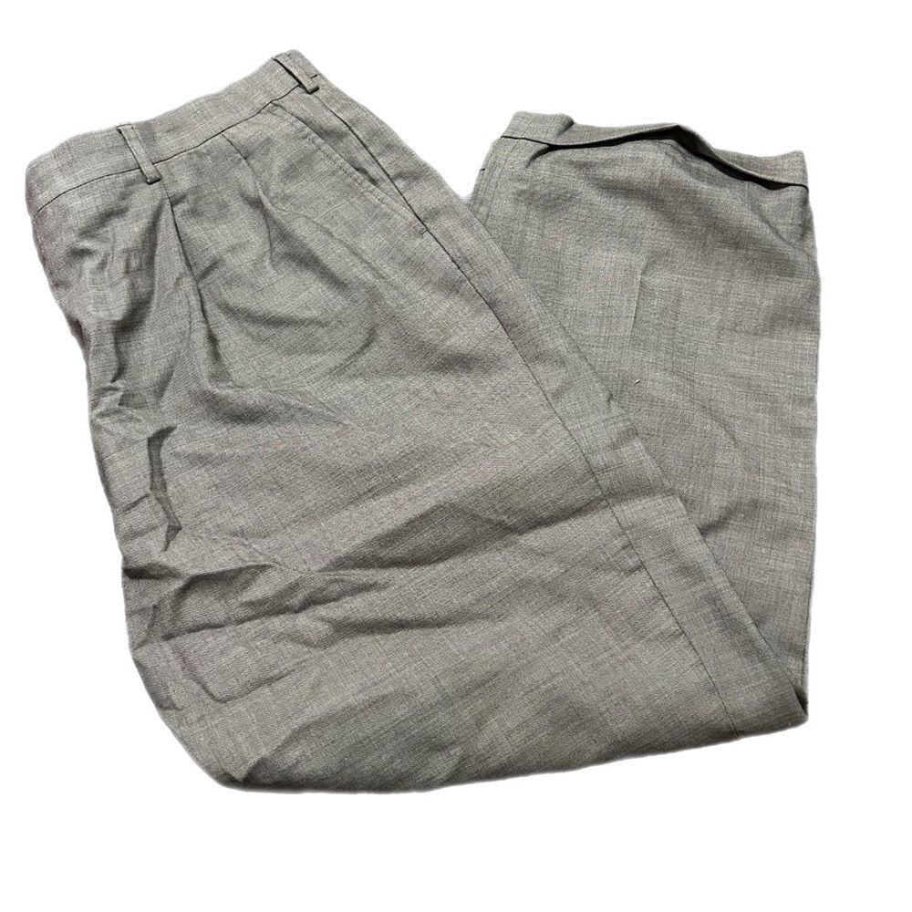 Men’s Stafford Woolmark Gray Wool Dresspants